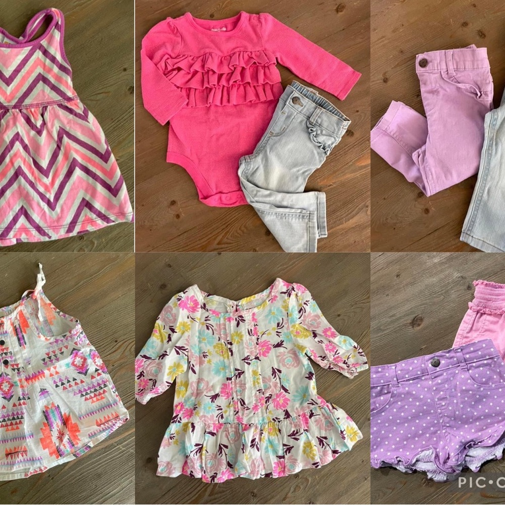 Bundle of baby girl clothes 12 months